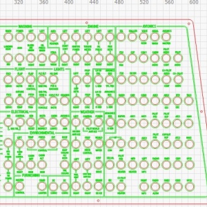 B350 King Air Main Breaker Panel Cutout Files